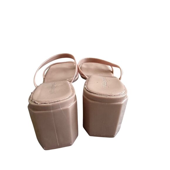 JEFFREY CAMPBELL Nude Strappy Block Heels Sandals Heels Size US 8 - Picture 6 of 12